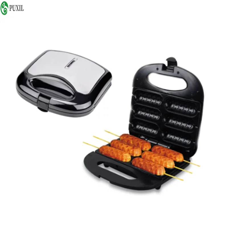 Commercial hot dog sausage rolling machine, electric breakfast sausage machine, household hot dog toaster