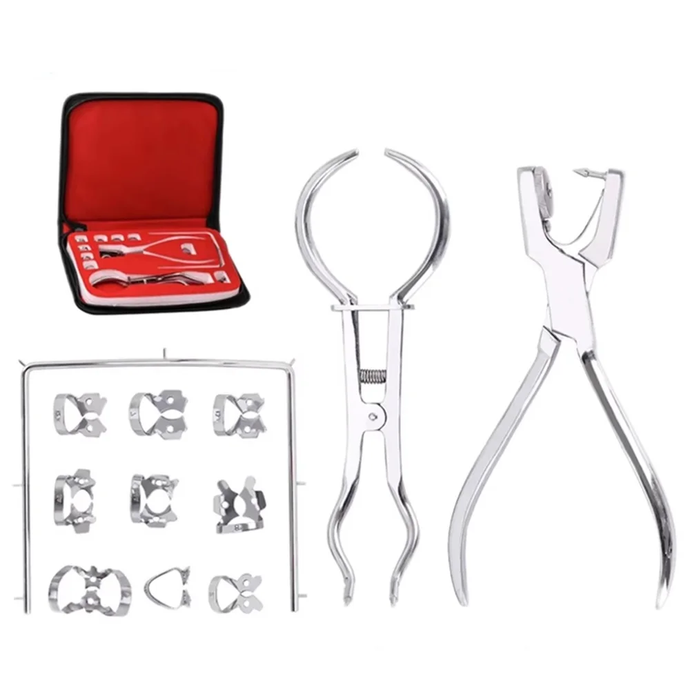 

1Set Dental Materials Rubber Barrier Punch Set Rubber Stamp Orthodontic Perforation Tool Oral Appliance Instrument Dentistry Kit