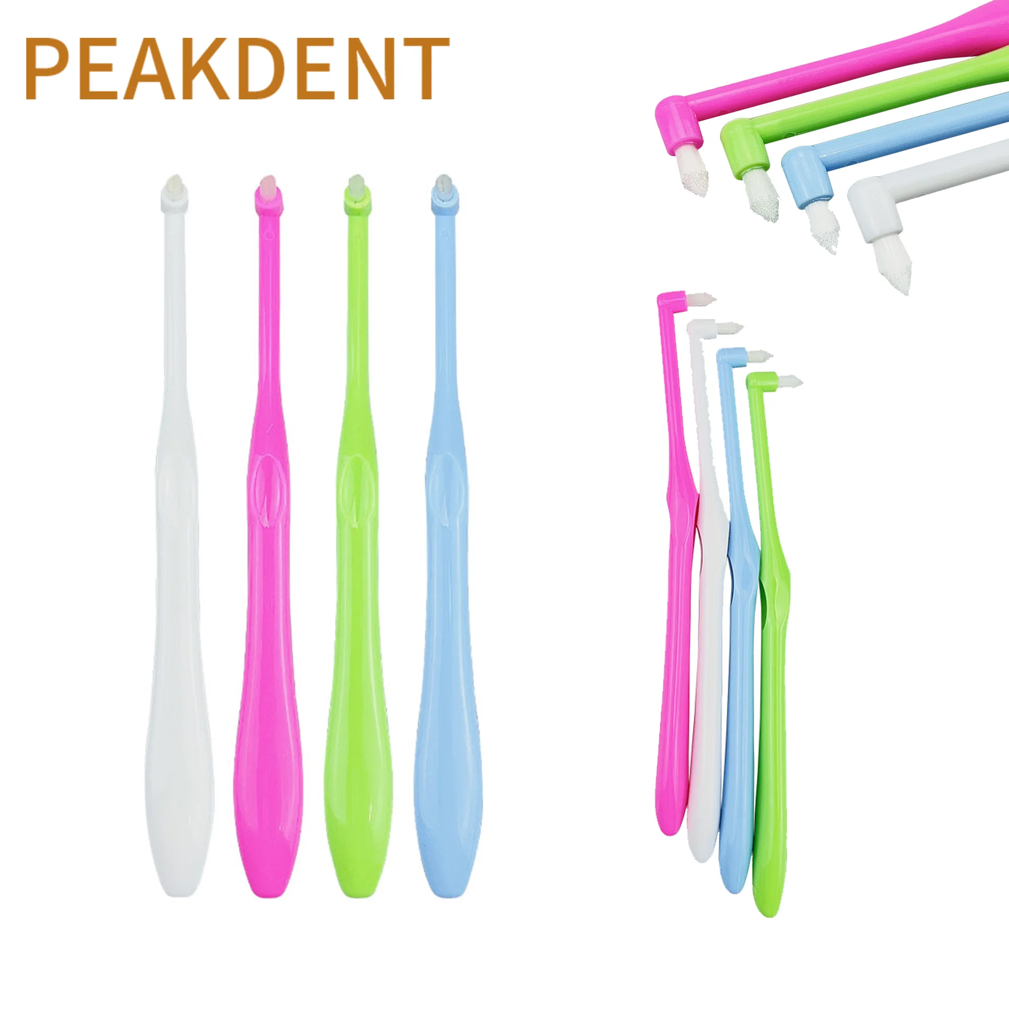 10pcs Orthodontic Brush End Tuft Tapered Toothbrush Pointed Head  Correction Clean Teeth Gap Floss Oral Hygiene Teeth Brushes