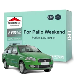 9Pcs Cars Accessories For Fiat Palio Weekend 2002-2011 2012 2013 2014 2015 2016 2017 2018 Canbus LED Interior Light Bulb Tools