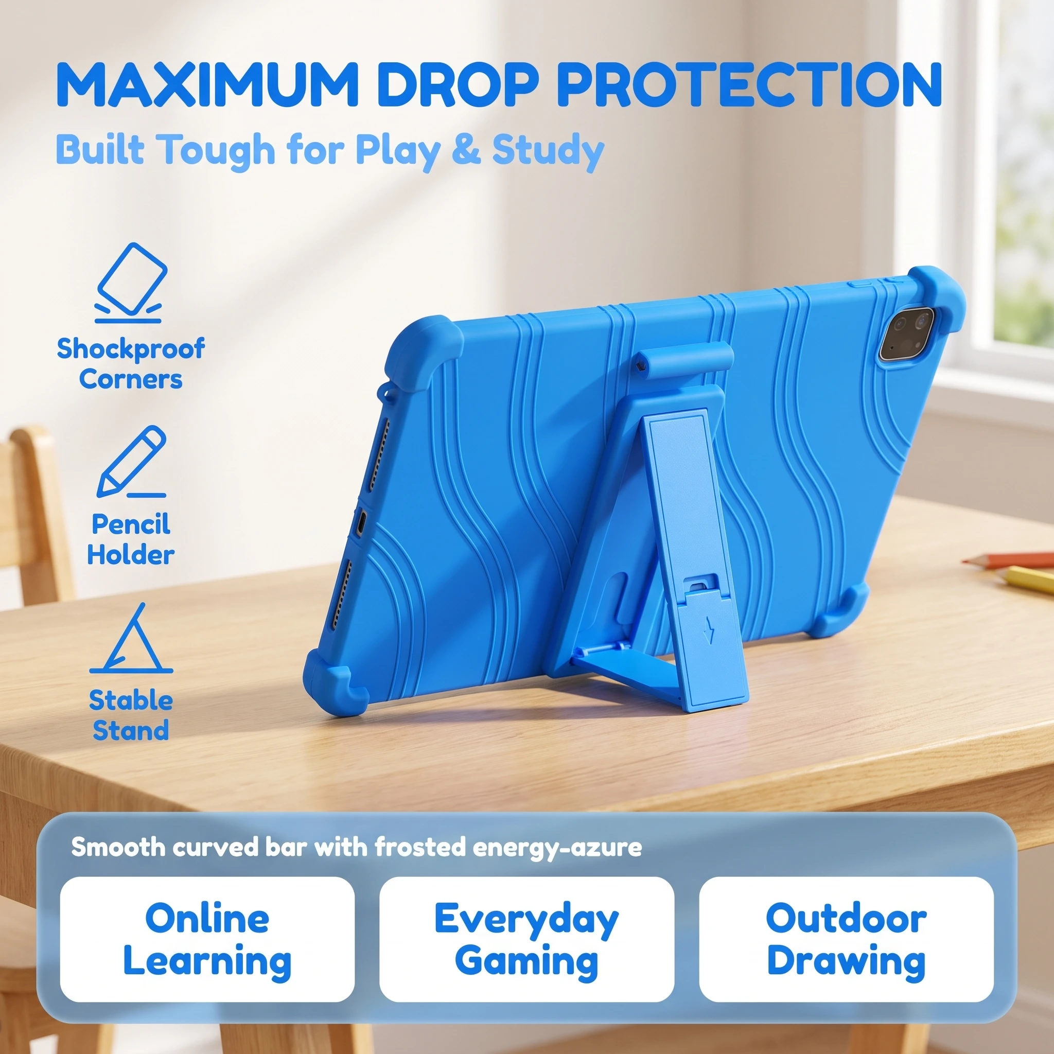 HONOR Pad X9b Max 13-inch Protective Case (2026 New Edition) YAG-W09 Shock-Resistant Soft Silicone Case with Stand