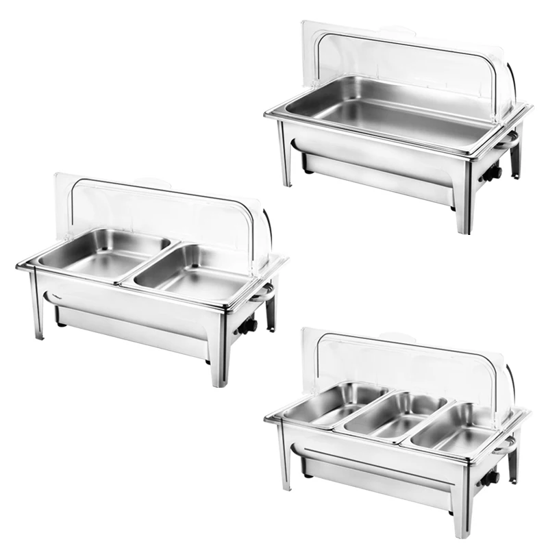 Commercial Catering Stainless Steel Electric Buffet Chafing Dishes Bain Marie Food Warmer Display Warming & Holding Equipment