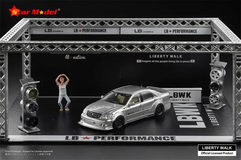 Star รุ่น 1:64 LBWK Crown S180 LB Nation Limited499 รถโมเดลDiecast