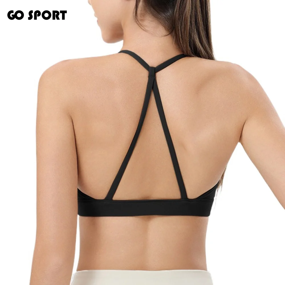 

Спортивный бюстгальтер для йоги с эффектом утягивания спины, ударопрочный, предотвращающий провисание, дышащий, удобный, для тренировок и фитнеса, женский