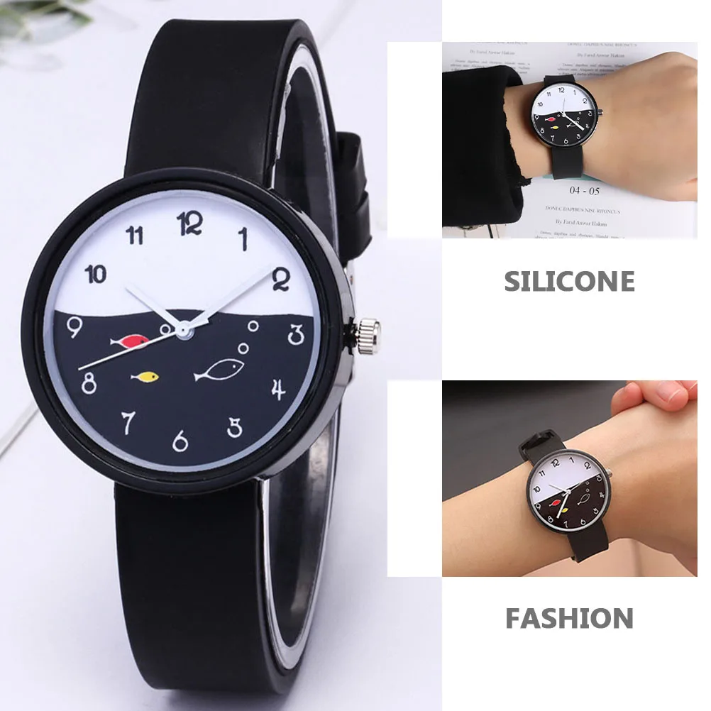 

Quartz Watches Kids Teenager Girls Silicone Cartoon Student Watch Precise Girls Student Watch Timekeeping Gifts