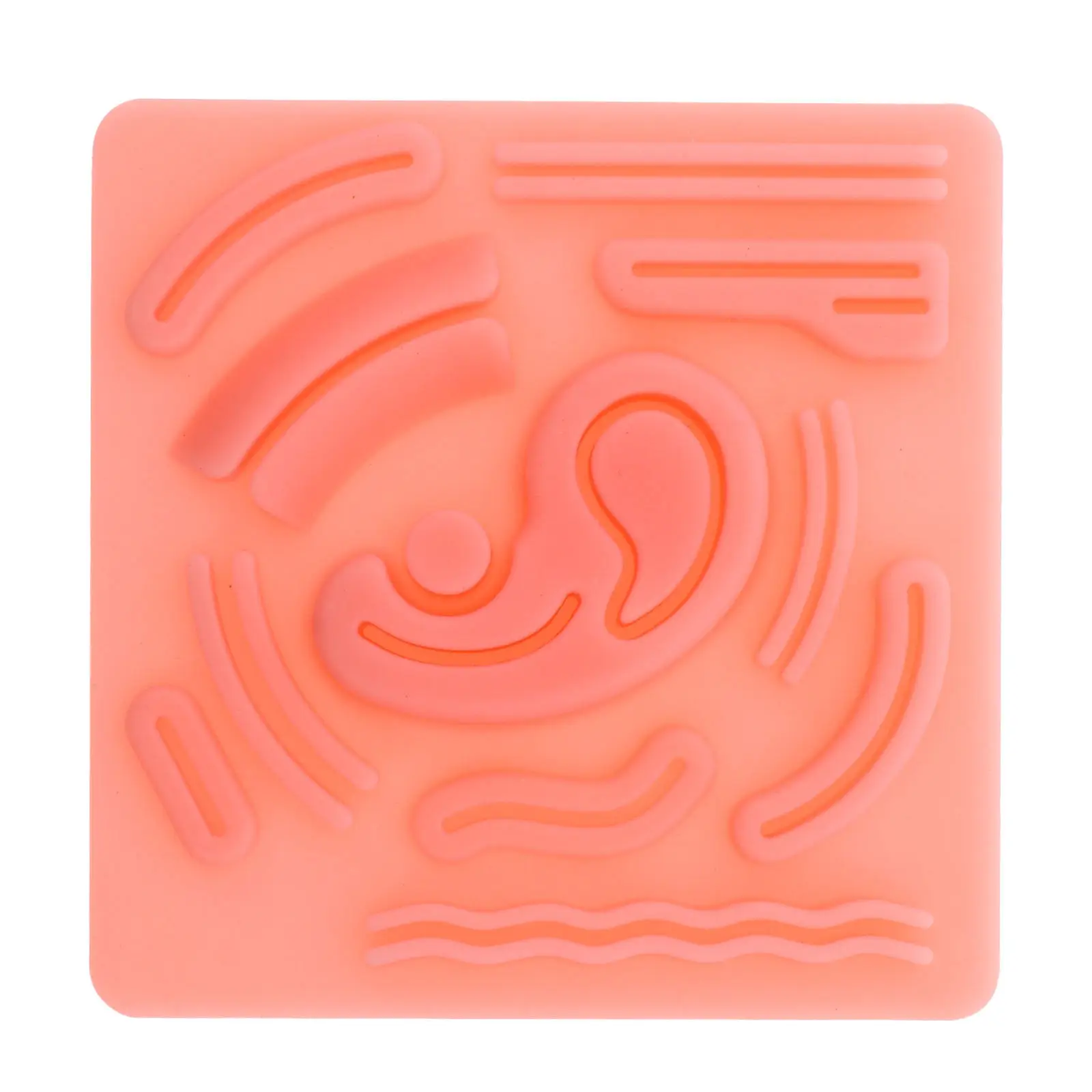 

Silicone Suture Pad 3D Multi-Wound Module Durable Reusable Suture Training Kit Realistic Skin Practice Silicone Skin Pad