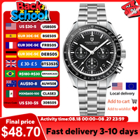 PAGANI DESIGN 2024 New Men's Watches Top Luxury Quartz Watch For Men Auto Date Speed Chronograph AR Sapphire Mirror Wrist watch