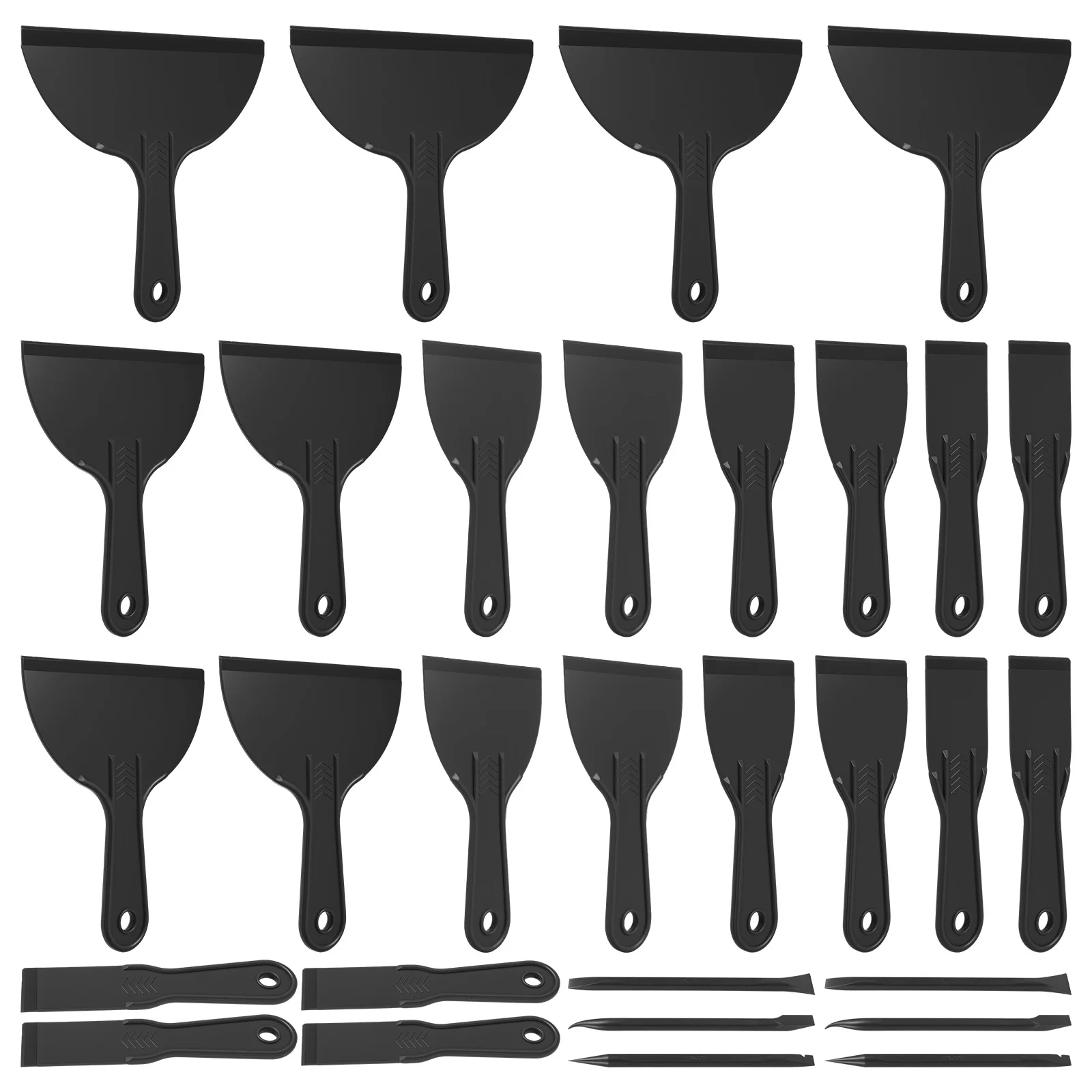 

30Pcs Durable Plastic Scrapers Plastic Resin Removal Scraper For Wallpaper Removal Plastering And Hole Filling Shovel Scraping