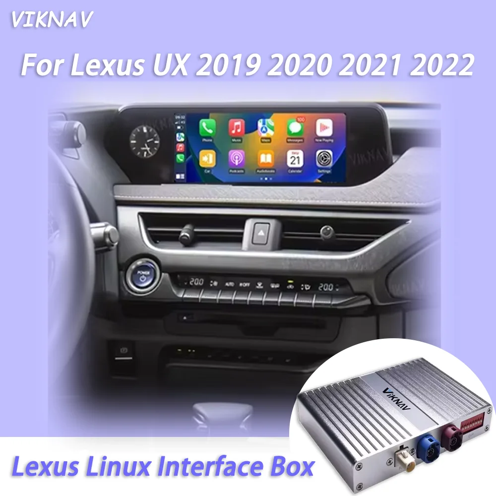 صندوق فك تشفير نظام voknav-Linux ، مشغل سيارة لاسلكي ، أندرويد ، لكزس UX Auto #1