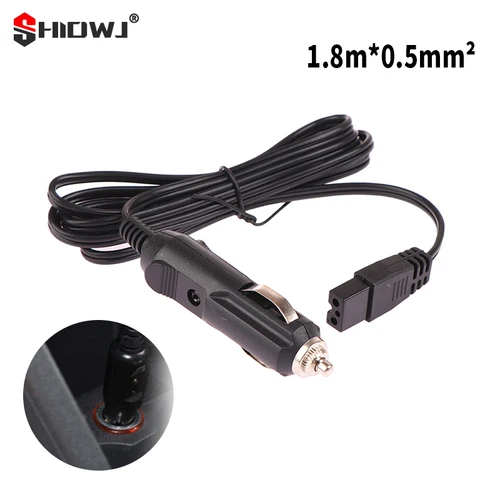 Enfriador de coche de repuesto de 2m, 12V CC, caja fría, Mini nevera, Cable de enchufe de 2 pines, Cable de alimentación para encendedor de cigarrillos y refrigerador de coche