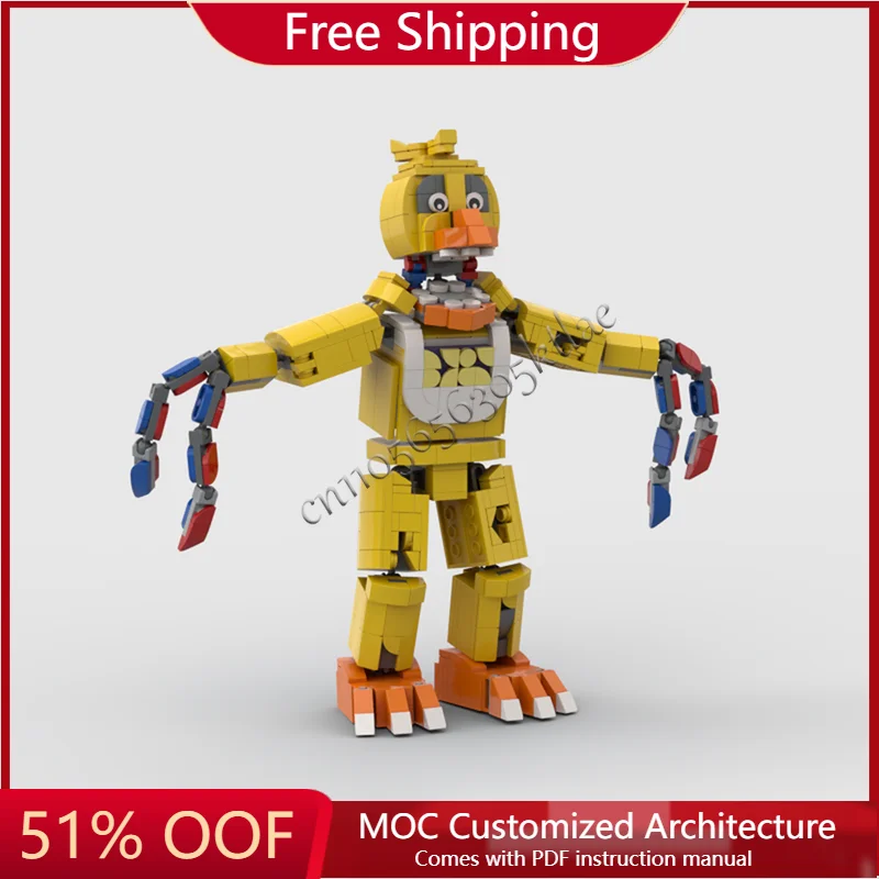 

593 Parts MOC Famous Games Role Duck Monster Model Building Blocks Technique Creative Garage Bricks For Kids Surprise Toys Gifts