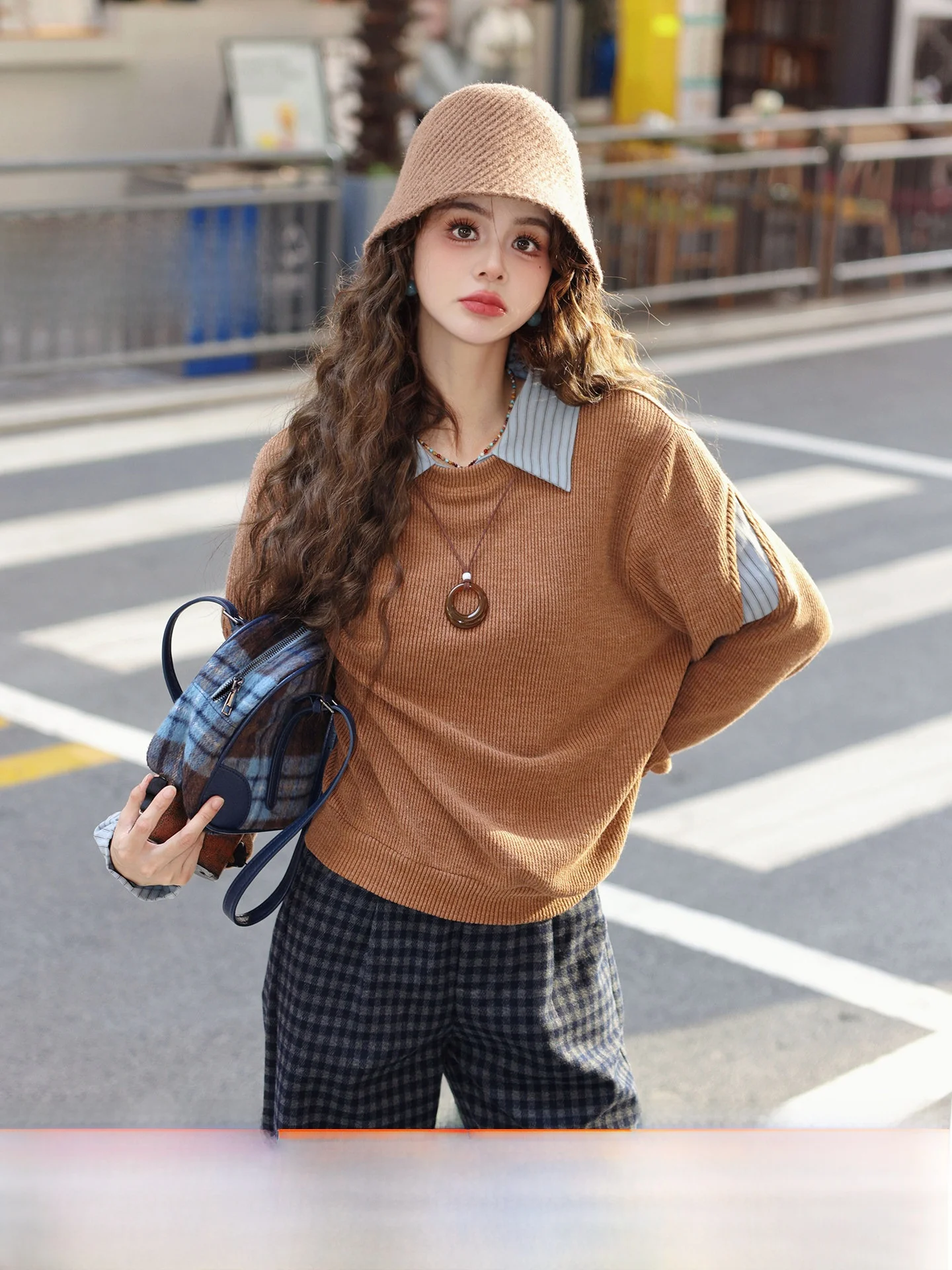 

Jiacheli Maitian Fongyu Women's Thiened Long Sve Sweatirt Casual Sle Knitted Polyester Blend Autumn Winter Top