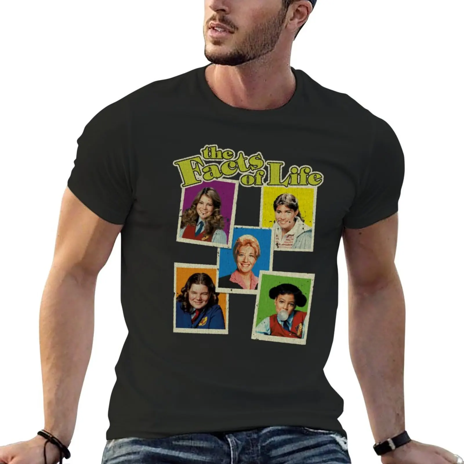New The Facts of Life 70s T-Shirt oversized t shirts funny t shirts clothes for men