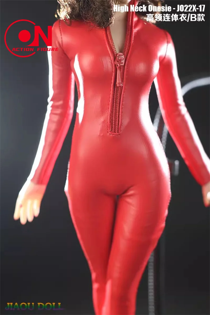 JIAOU JO22X-17 1/6 أنثى عالية الرقبة ارتداءها الجندي بذلة مرنة الملابس نموذج صالح 12 ''تمثال نصفي كبير عمل الشكل الجسم الدمى #4