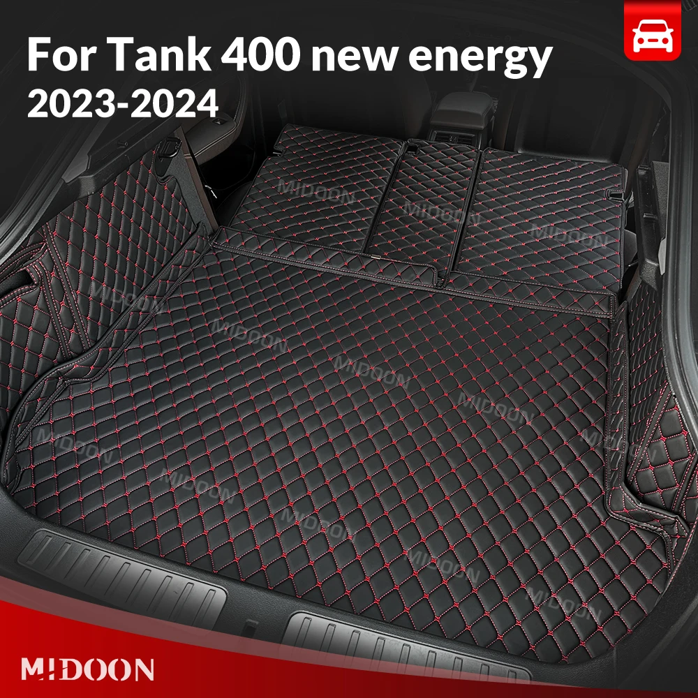 

Auto Full Coverage Trunk Mat For Tank 400 new energy 2023 2024 Car Anti-dirty Pad Protector Cargo Liner Interior Accessories