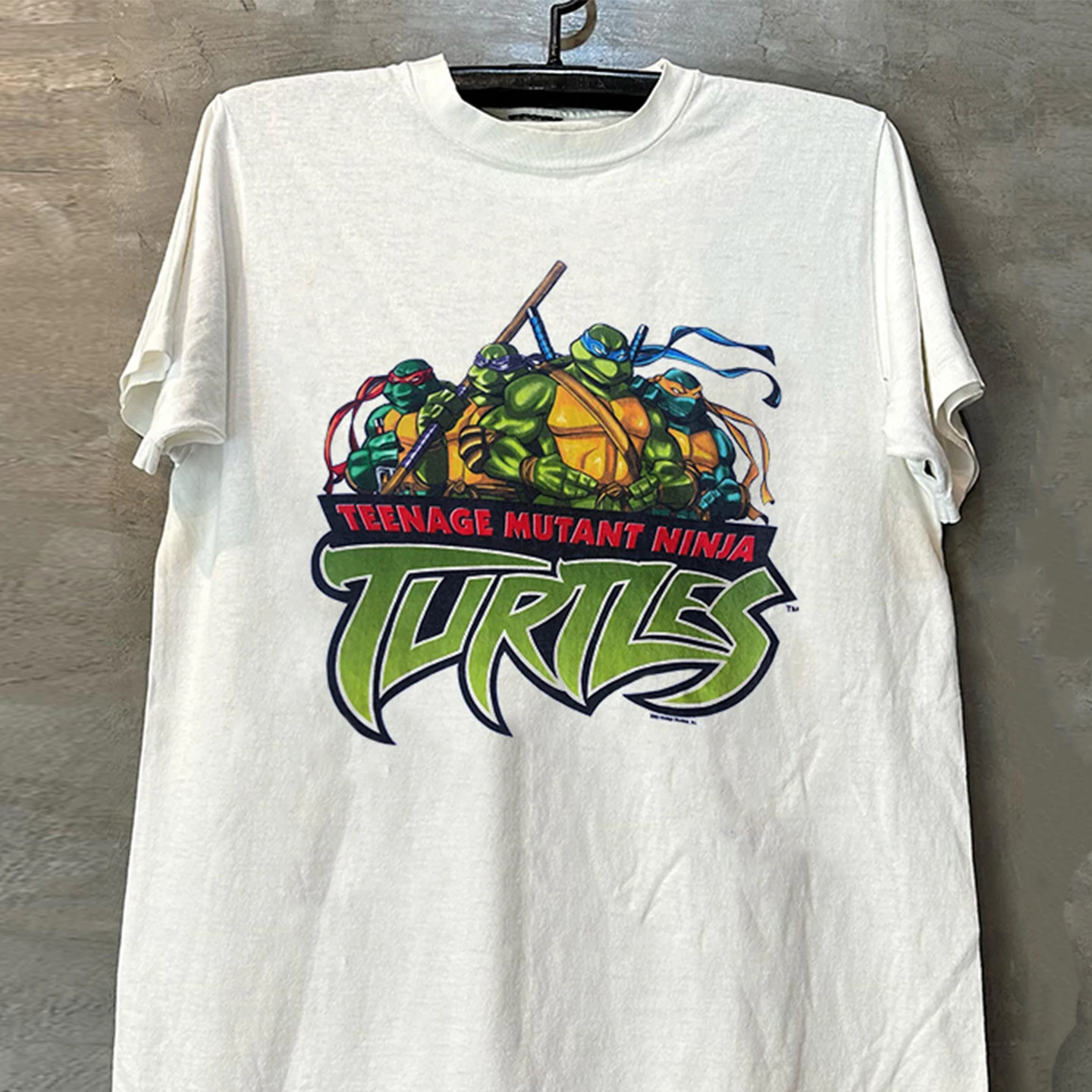 Ninja Turtles Poster Cover Classic Animation Short Sleeve T-Shirt Vintage High Feeling American Small Collar Half Sleeve Trendy