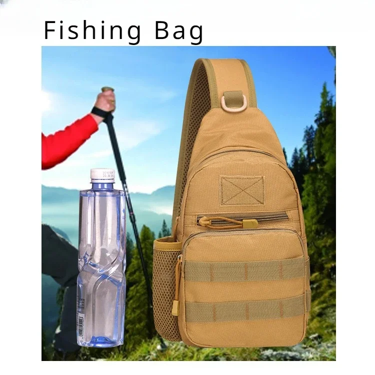 Fishing Gear Bag Camping Fishing Molle Shoulder Bag Outdoor Shoulder Backpack Equipment Hunting Crossbody Bags Tactical Bags