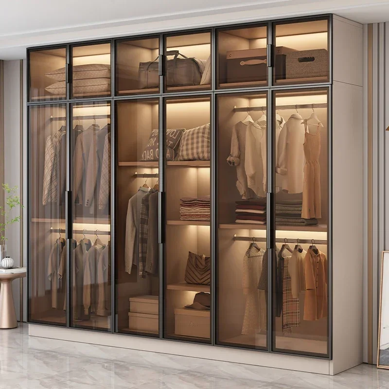 Fabric Nordic Closet Organizer Partitions Bedroom Storage Clothes Wardrobe Shelves Living Room Guarda Roupa Furniture For Room