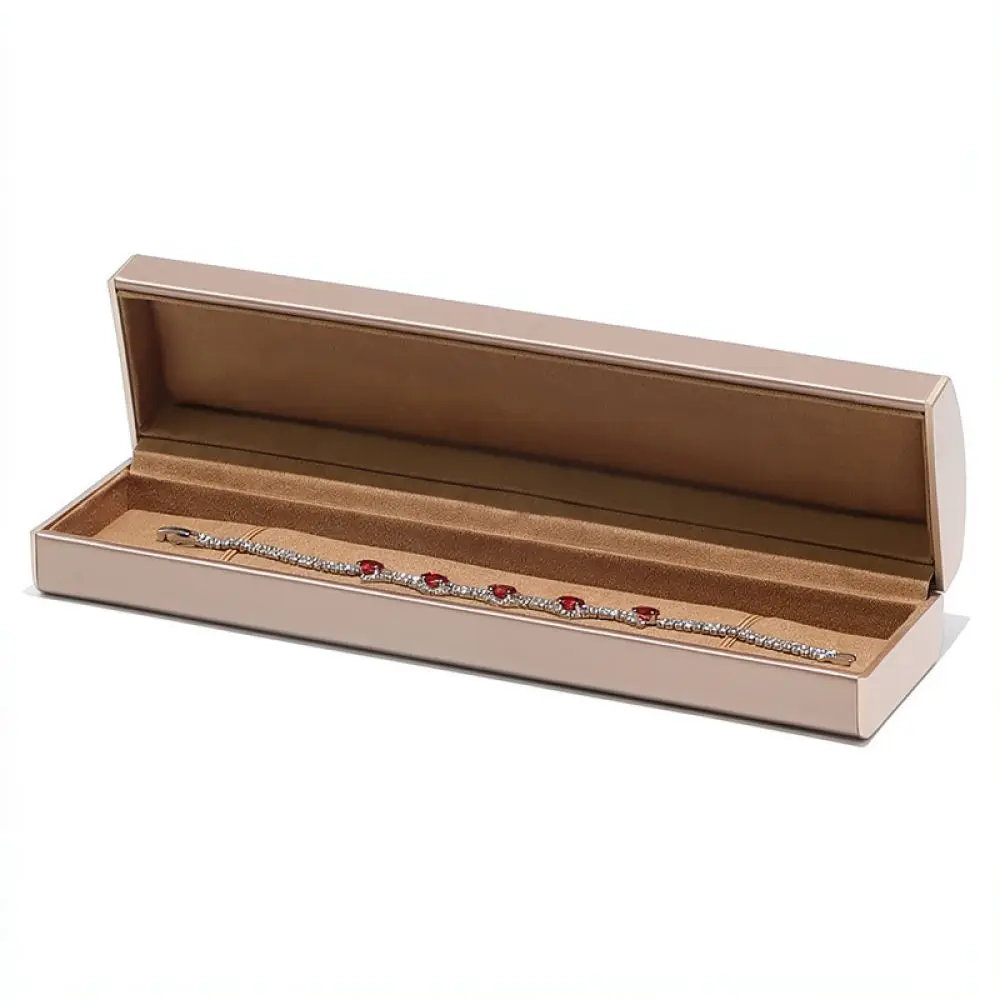 Premium Leather Jewelry Gift Box For Rings Earrings Necklace Bracelet Storage Container Exquisite Organizer Case