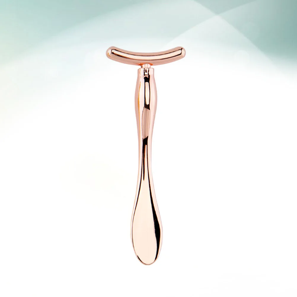 

2pcs Zinc Alloy Eye Massager Stick Spoon Skim Mask Scoop Portable Beauty Tool Rose Golden Durable Micro Circulation Anti Edema