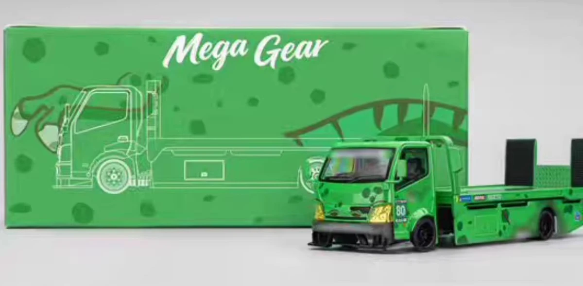 Microturbo MT Mega Gear 1:64 Custom Tow Truck Roxy Metallic Pink