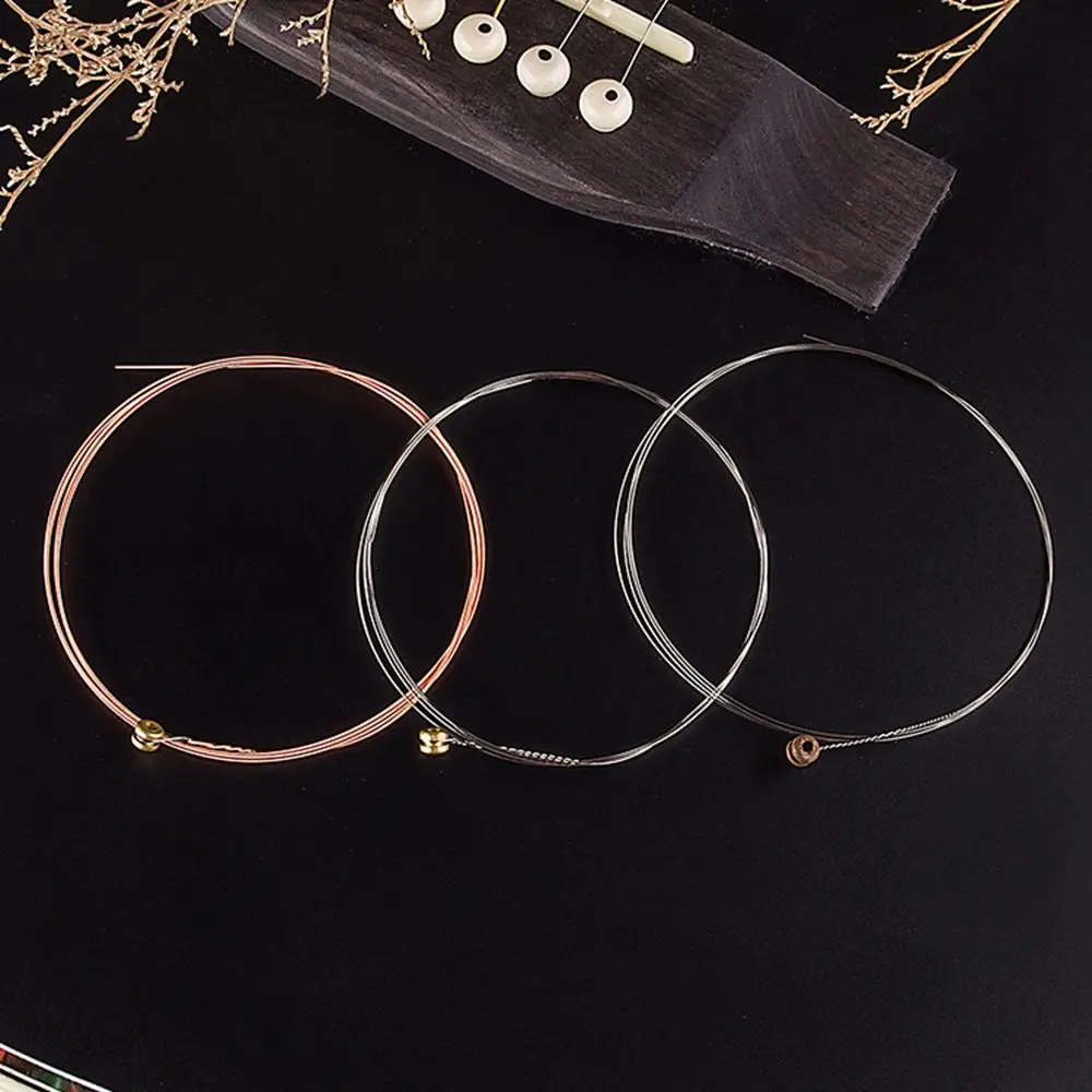 Stainless Steel Copper Classical Acoustic Guitar Strings Bronze Color 3 Styles Folk Guitar Strings Classic Guitar Parts