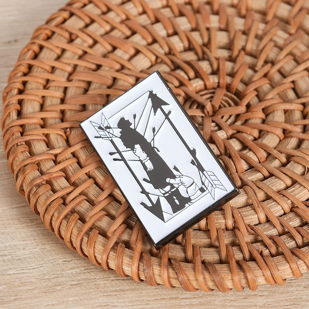 Vinland Saga Poster Lapel Pin Thors & Thorfinn Black White Badge Anime Peripheral Cosplay Props Gift