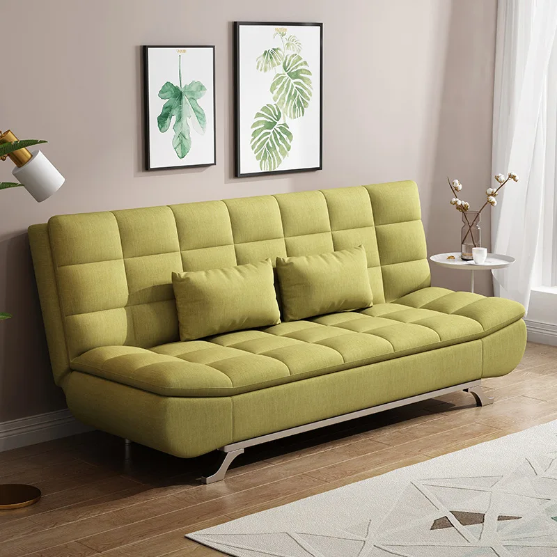 Wooden collapsible sofa bed household living room furniture for apartments