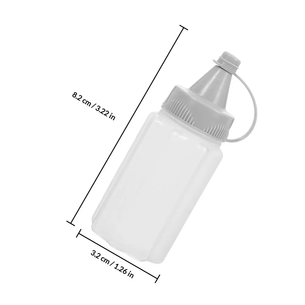 8 pcs Jars Airtight Storage Kitchen Containers Halloween Christmas New Year Clear Squeeze Bottle Condiment Bottle Plastic 30ML