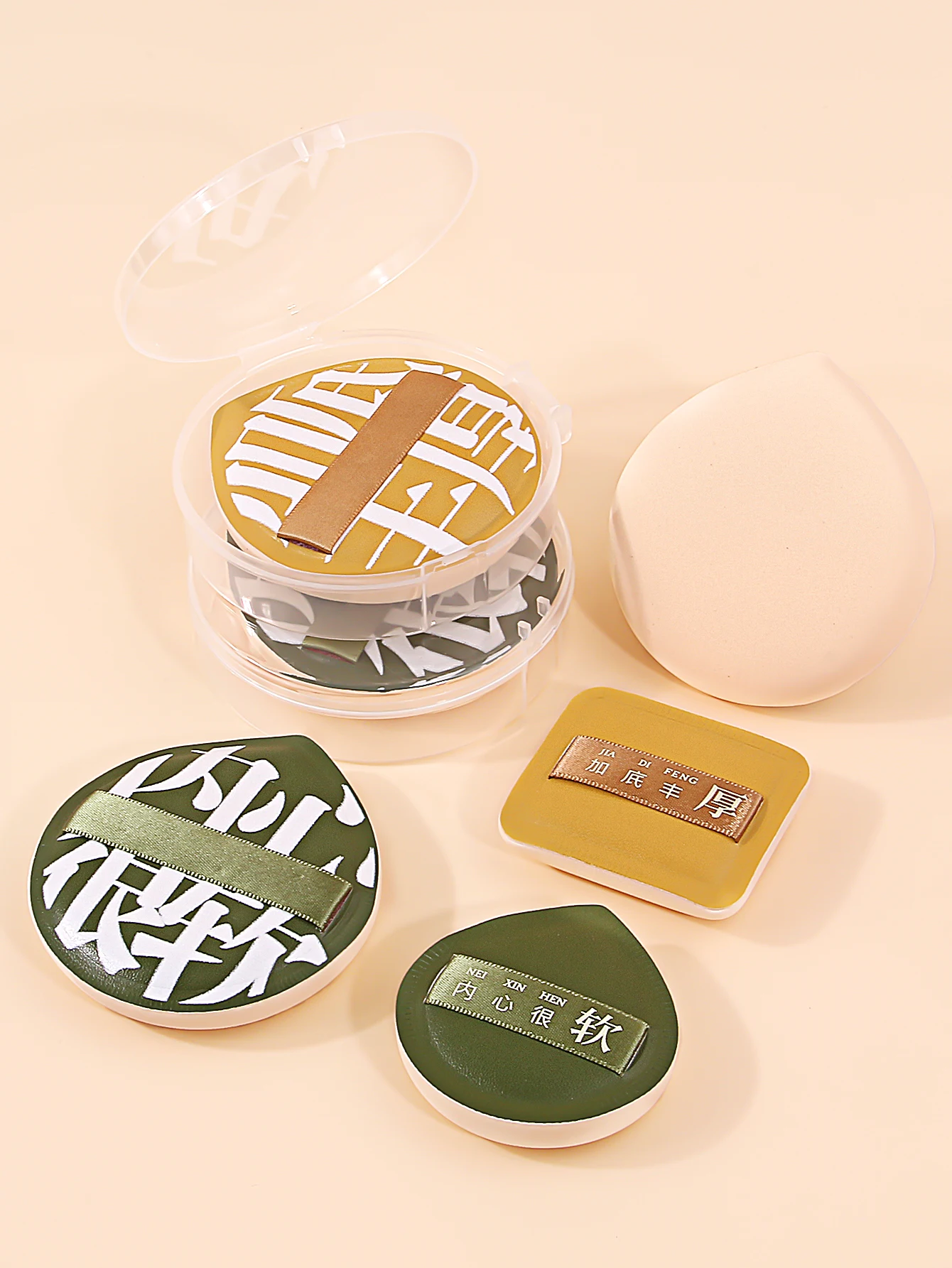 1 قطعة-سوبر سميكة مستحضرات التجميل نفخة كبيرة الحجم المخفي إسفنجة أساس وسائد الرطب الجاف استخدام الوجه الجمال ماكياج نفث أدوات