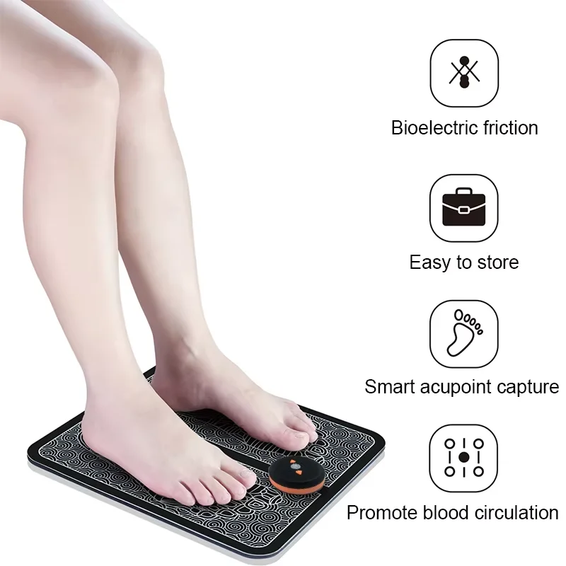 Electric Foot Massager EMS Massage Mat Health Care Relax Foot Physiotherapy Muscle Relaxation Foot Stimulator Blood Circu