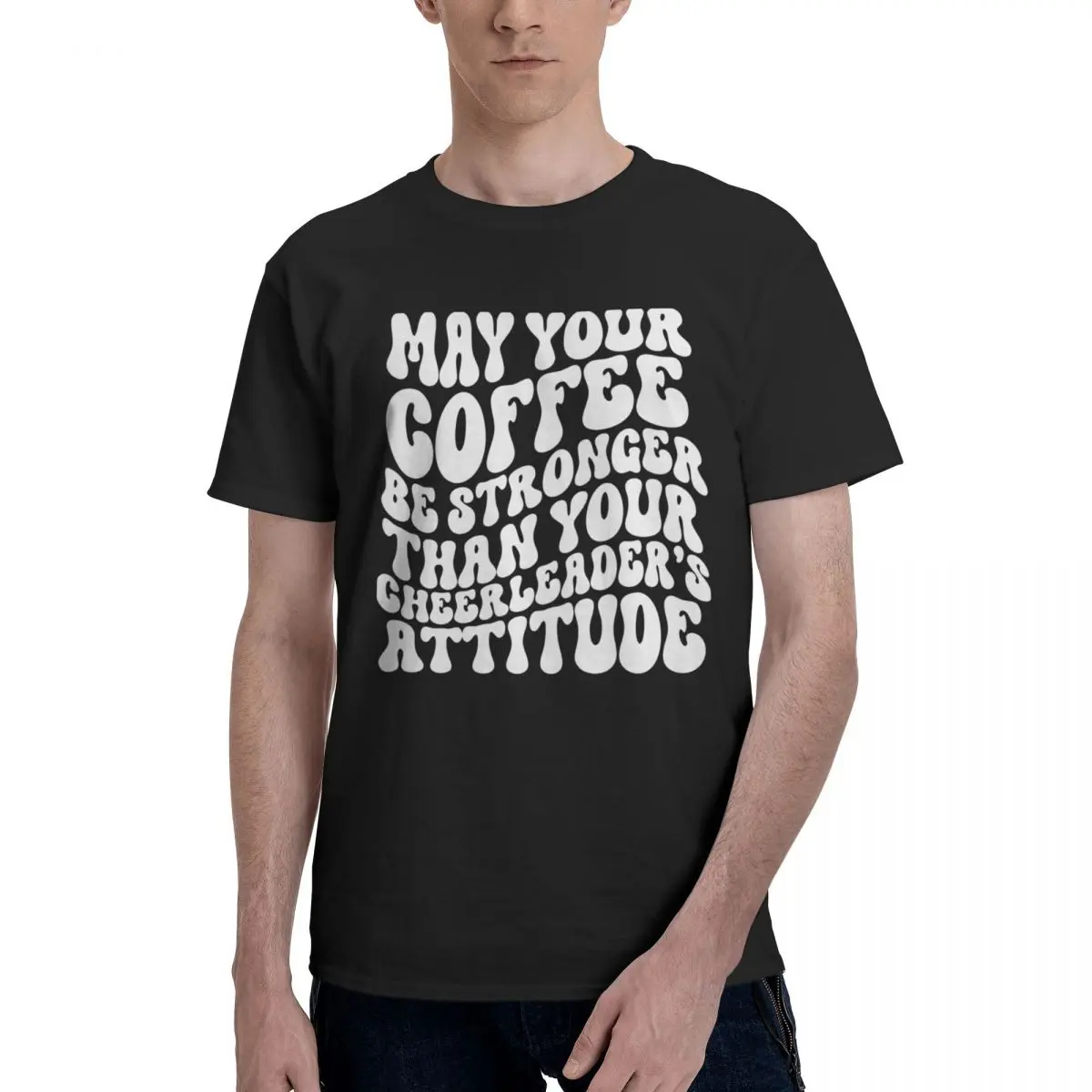 Coffee Stronger Cheerleader Attitude Hot Sale Sports Top quality Champion Top tee Travel Eur Size