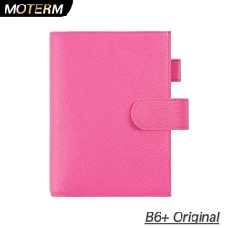 Moterm B6 Plus Size Planner Cover for B6 Stalogy Original Series Notebook Genuine Pebbled Grain Cowhide Organizer Agenda Journal