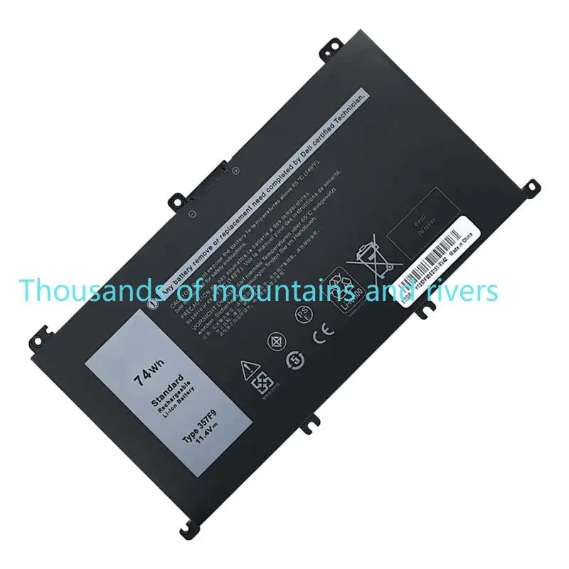 

74Wh 357F9 Laptop Battery For Dell Inspiron 15 7000 Gaming 5576 5577 7557 7559 7566 7567 7759 P57F P65F 0GFJ6 71JF4