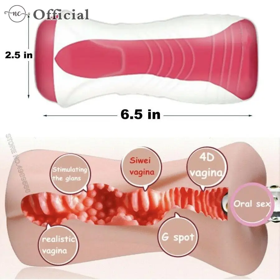 Masturbation Cup Realistic Sexy Masturbator for Men Adult Sexual Silicone Vagina Artificial Stimulate Sex Items Sextoys to Pussy