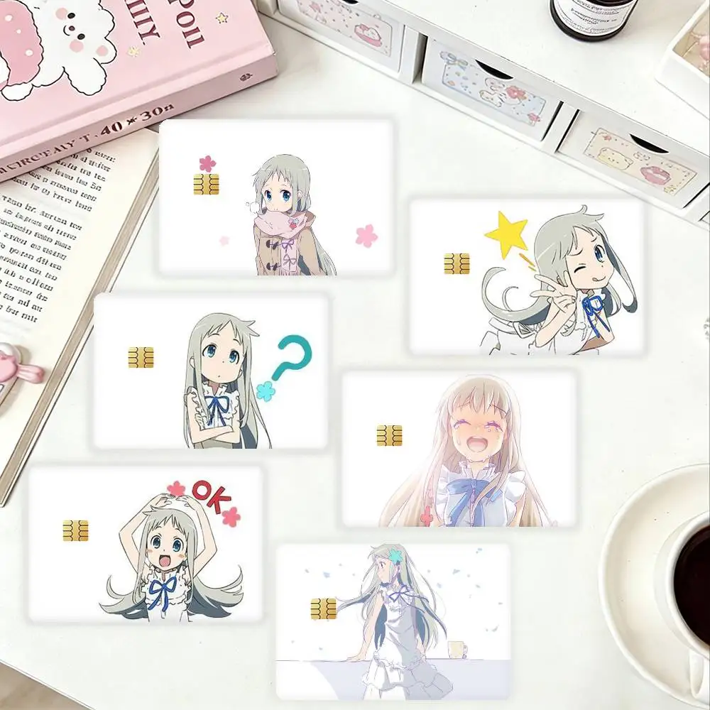 

T-The Flower We Saw That Day HD Waterproof Card Skins Protective Stickers for Credit Bank Game Cards