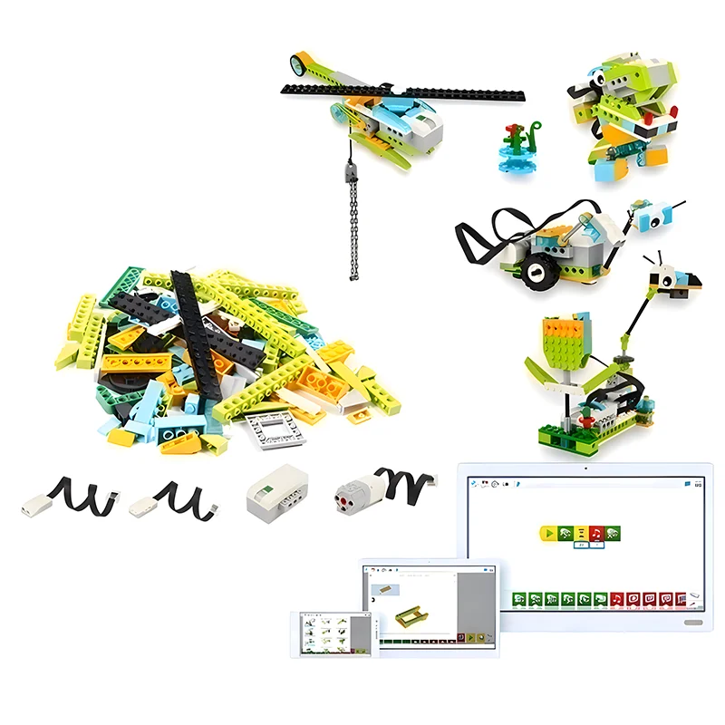 

NEW WeDo 2.0 Core Set Robotics STEAM NO-BOX Kit Compatible with 45300 We-Do Building Blocks DIY Educational Toys Christmas Gifts