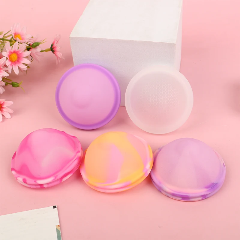 Discos menstruales de silicona para mujer, productos para el cuidado Menstrual, colector Menstrual de período para el cuidado de la salud, diseño de Ajuste Plano