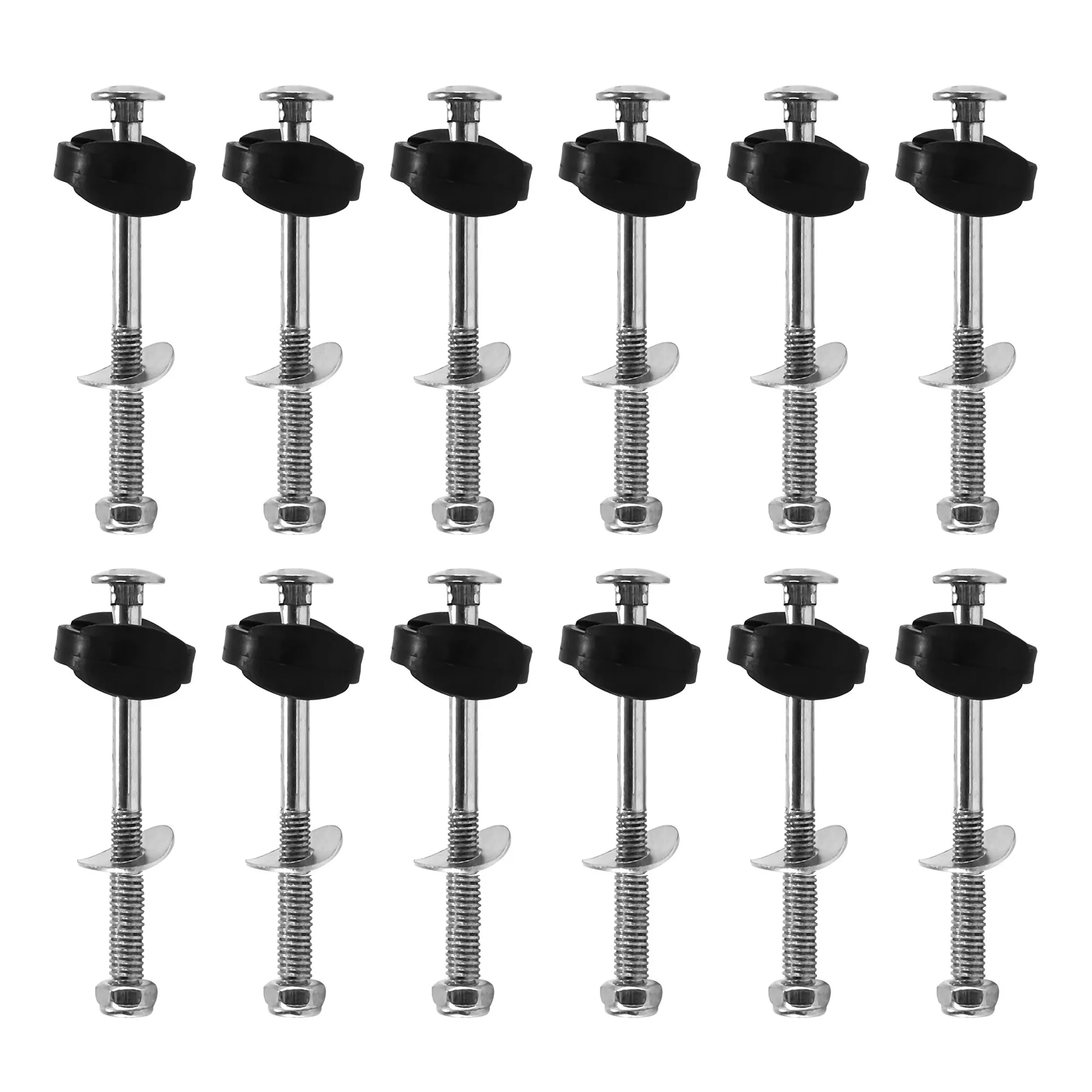 Trampoline Screws Kits, 12Pcs Galvanized Steel Trampoline Screws Fixing Accessories for Trampoline Assembly Replacement