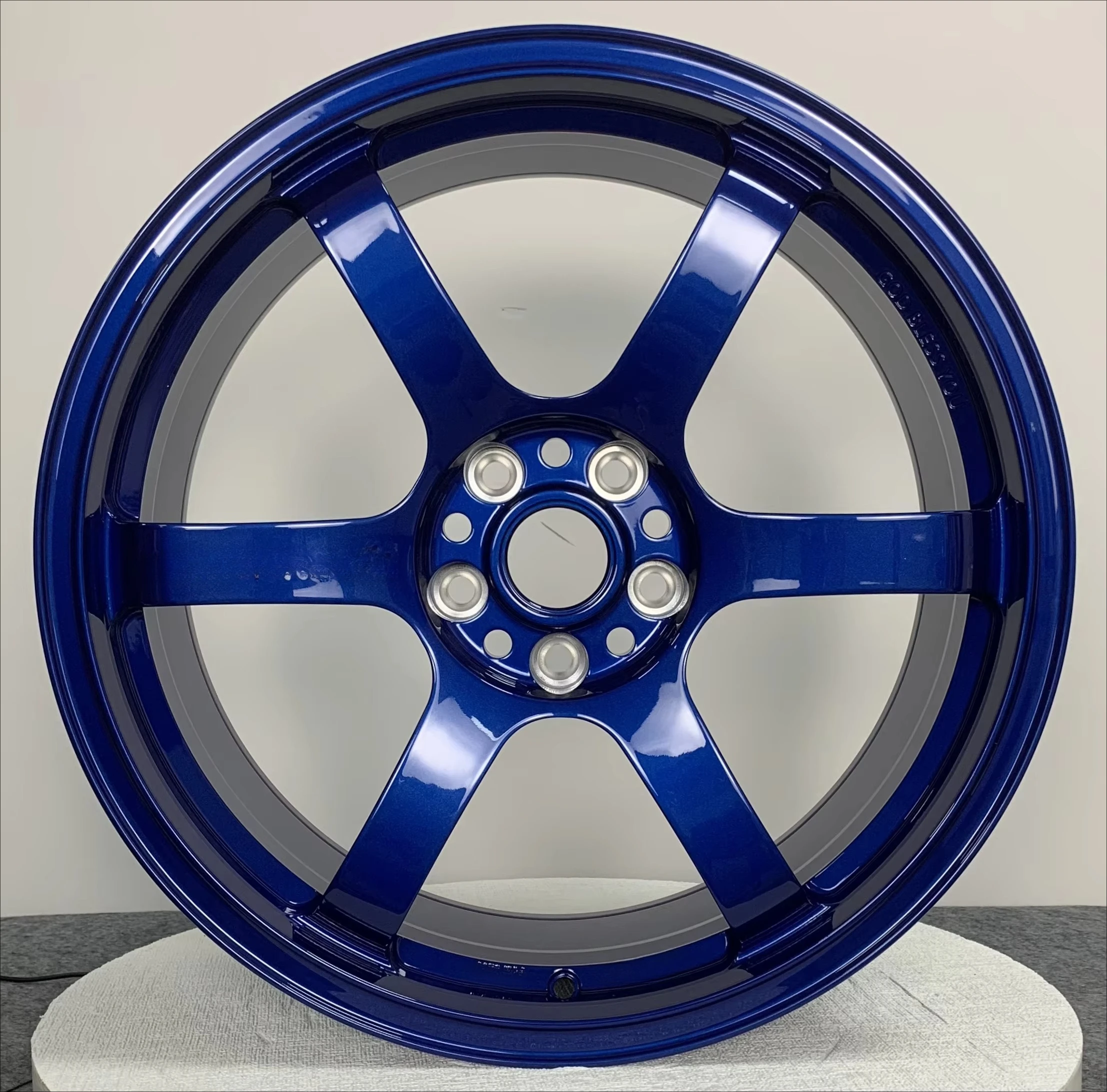 

Custom Gram Lights 57DR 17'' 16 17 18 19 22 Inch 5x112 5x114 5x114.3 5x120 Blue Color Chrome Alloy Passenger Car Forged Wheels