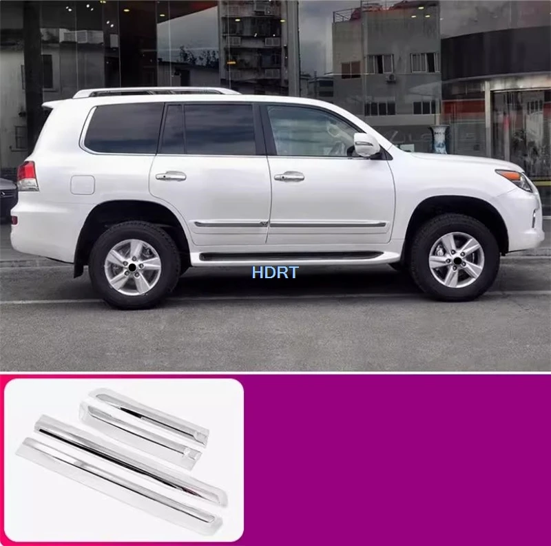 For Lexus 570 LX570 2008-2021 Car Styling Door Side Molding Gate Edge Trim Strip Body Kit Cover Protector Decoration Accessories