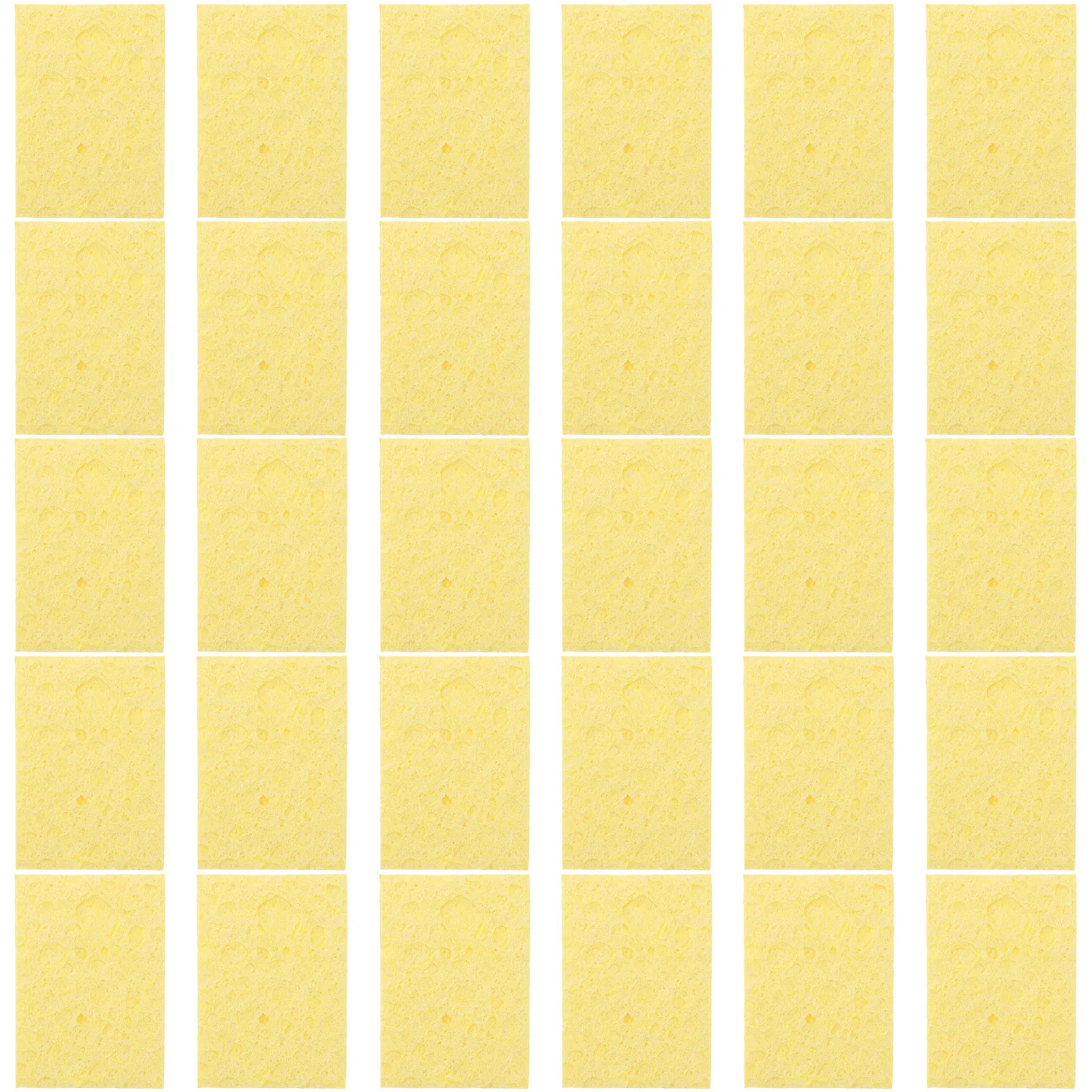 30 قطعة إسفنجة لحام لتنظيف رأس اللحام إزالة بقايا القصدير دائم مقاومة درجات الحرارة العالية توسيع تنظيف الإسفنج #4