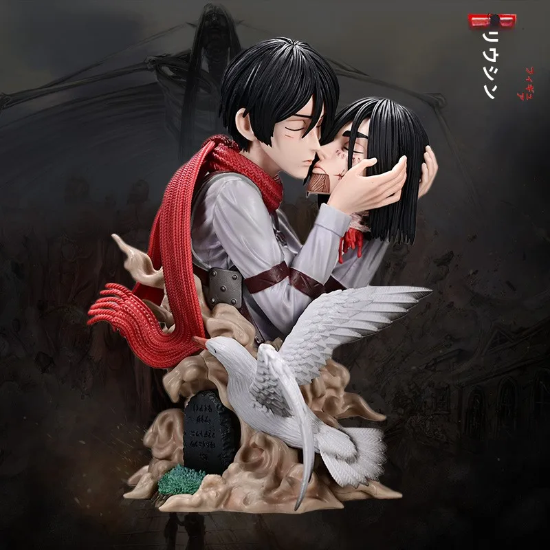 atta-sur-titan-mort-du-baiser-figurine-anime-modele-a-collectionner-pvc-statue-f-torse-portrait-eren-yeager-mikasa-aerman