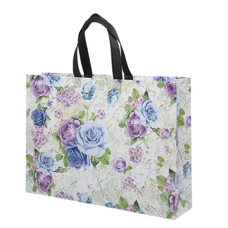 Christmas Series Printing Eco Shopping Bag Foldable Reusable Tote Folding Pouch Travel Non-woven Bathroom Storage Bag