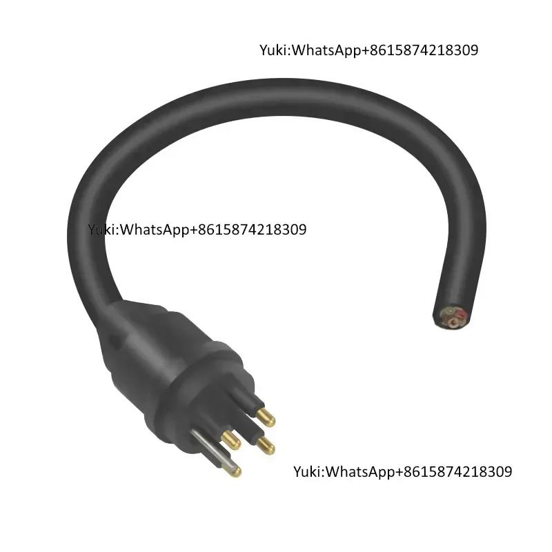 HPIL4M 4 Core Bulkhead Subsea Cable Connectors ROV Waterproof Socket Diving Plug Underwater Industrial Electrical Connector