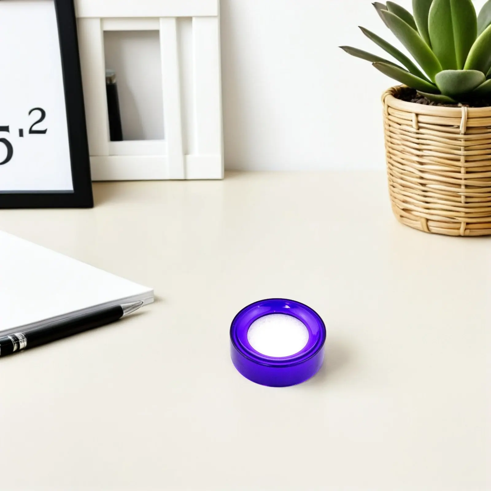 15Pcs Bill Counting Sponge Cup - Round Plastic Moistener Sponge for Fast Cashier Workflow Document Sorting Fingertip Wetting