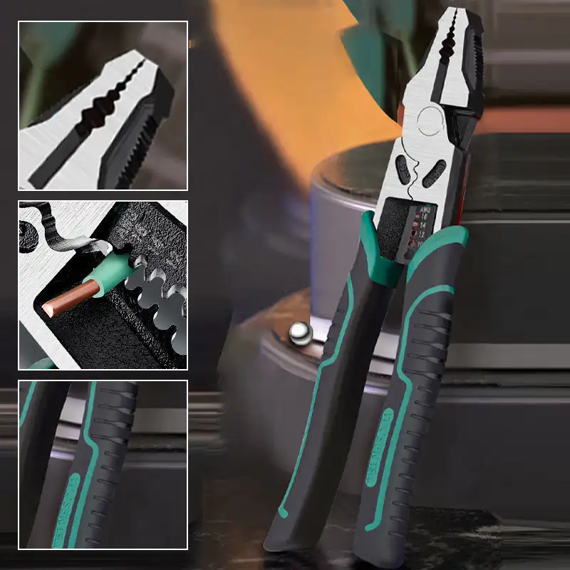 Multifunctional Cable Cutter 8-Inch Anti Slip wire strippers Electricians Manual Tool Durable Practical Versatile Wire Cutters