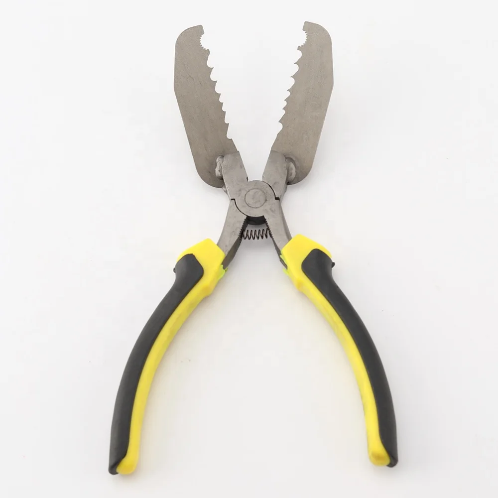 reinforced Plier Removal Door Locks Locksmith Pick Decoder Tool for Civil Lock Orange handle reinforced thick tooth panel pliers