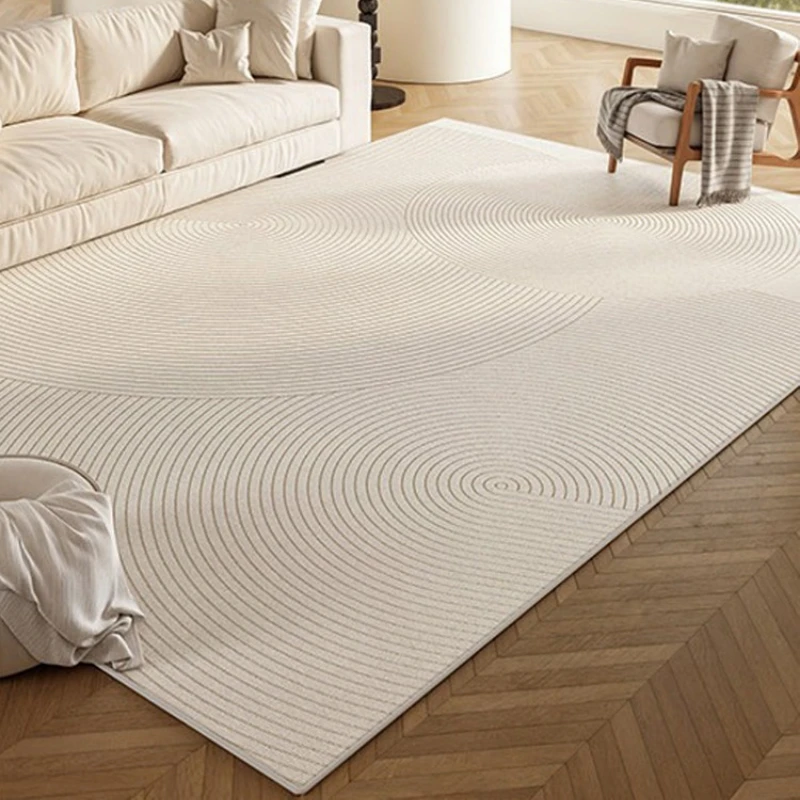 Living Room Carpet Soft Fluffy Comfortable Floor Mat Striped Bedroom Rug Large Size Rugs Minimalist Style Home Decor Alfombra
