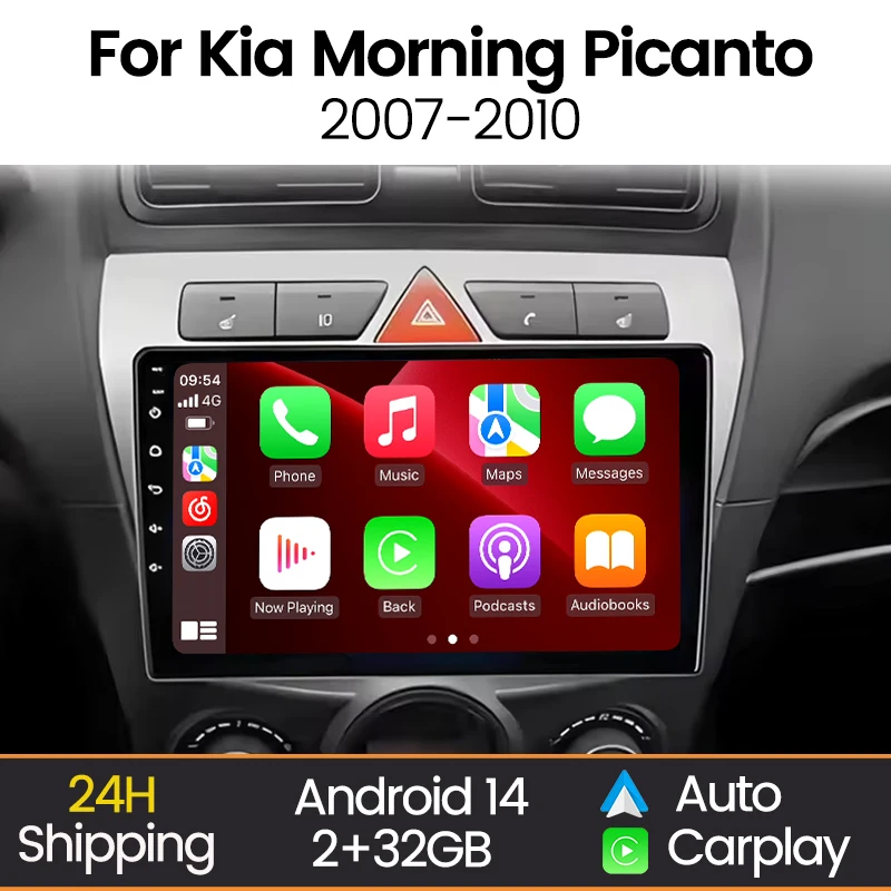 

MEKEDE Android All In One Carplay Auto Car Radio For Kia Morning Picanto 2007 - 2010 Multimedia Player Auto Radio GPS Navigation